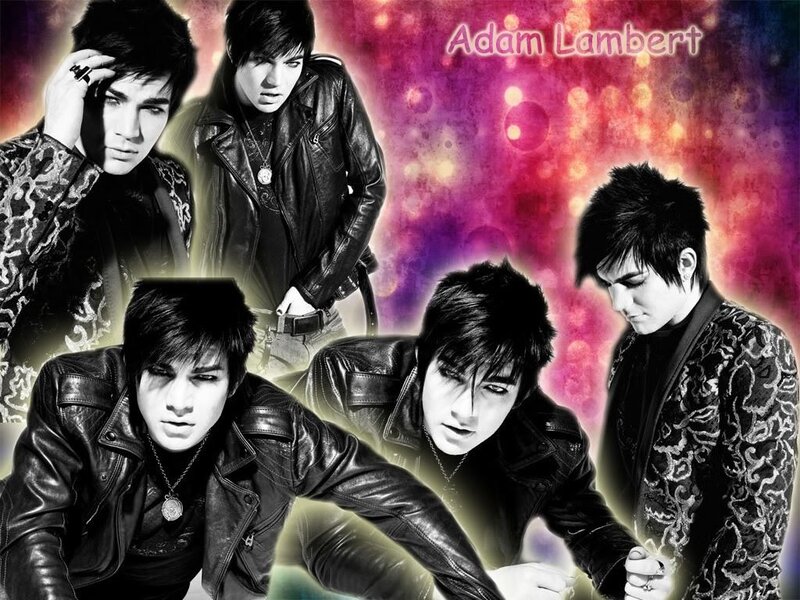 Adam Lambert Collage — Purple, Dramatic
