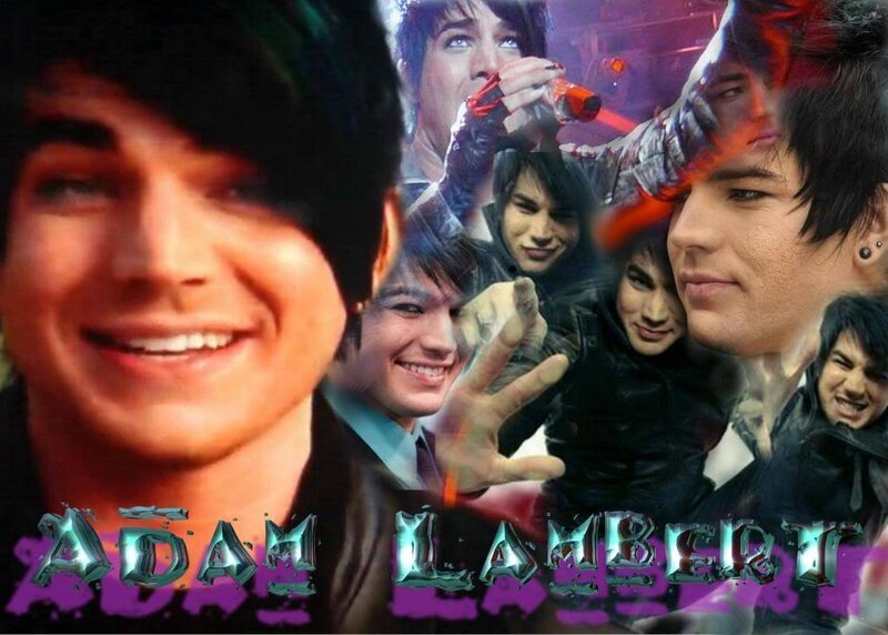 Adam Lambert Collage — Purple