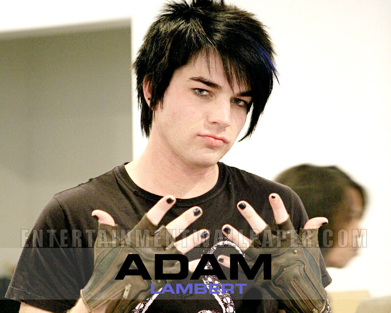 Adam Lambert in black shirt