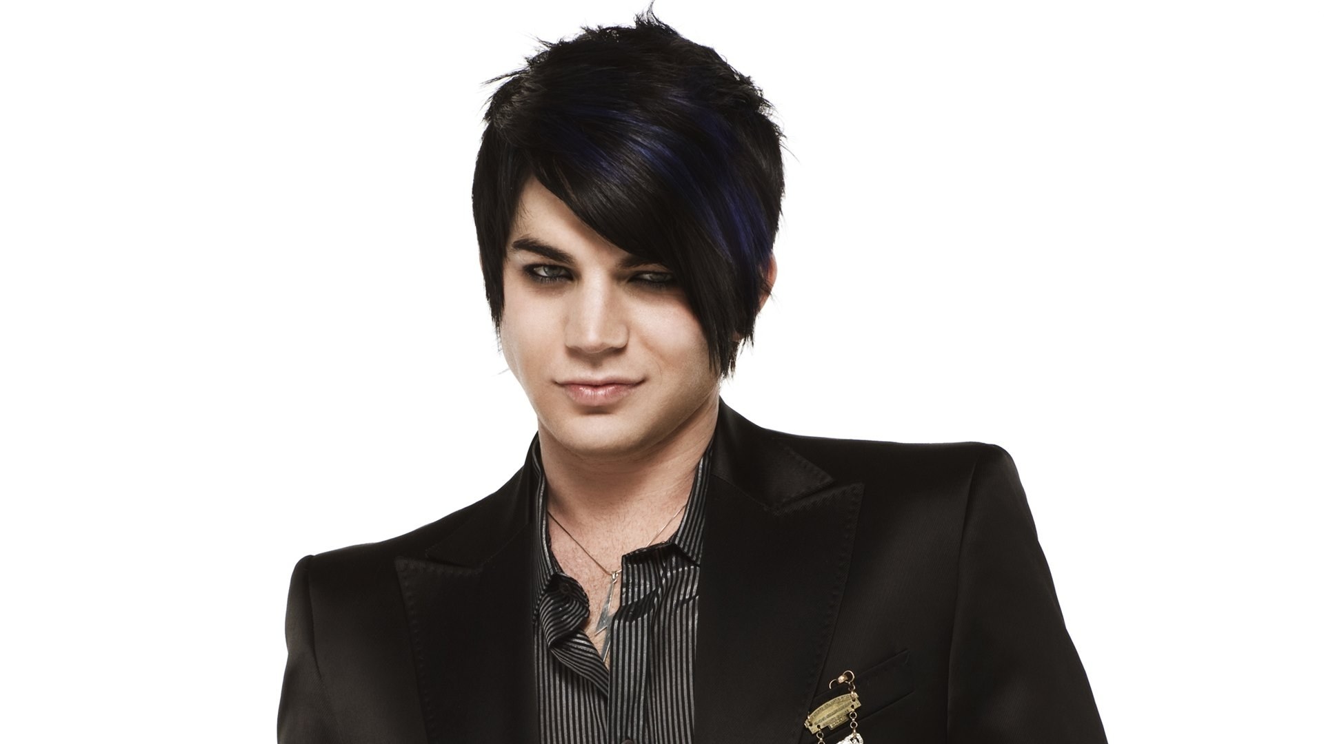 Adam Lambert in black suit