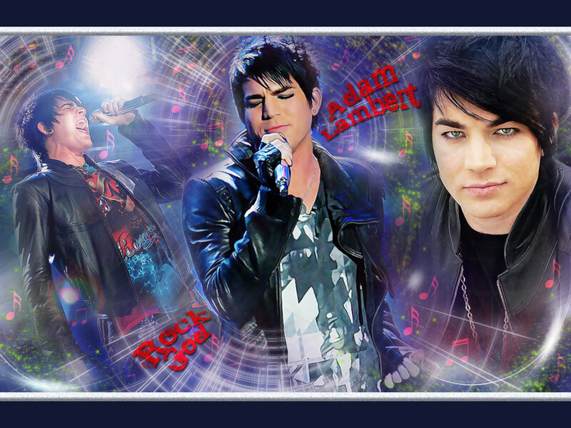 Adam Lambert on Stage — Black, Energetic