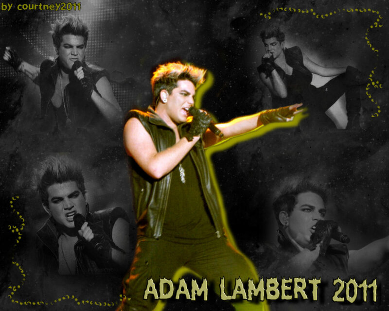 Adam Lambert Performing — Black, Dramatic
