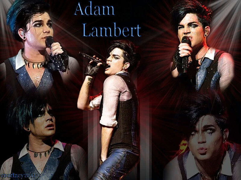 Adam Lambert Performing — Black