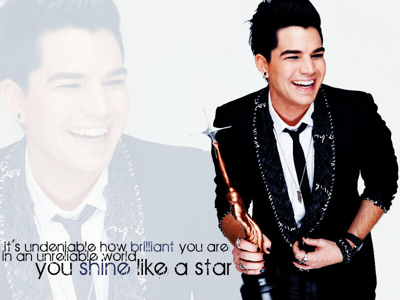 Adam Lambert with award