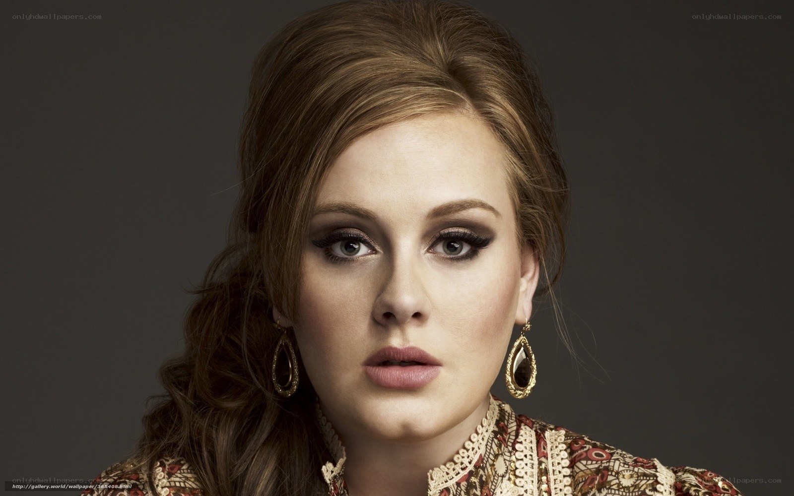 Adele portrait with makeup