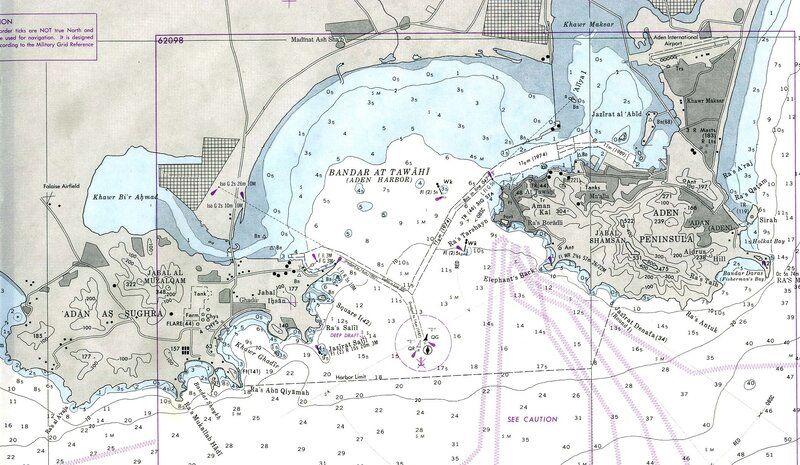 Aden Harbor Nautical Chart