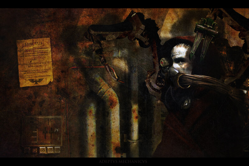 Adeptus Mechanicus in a Rusty Chamber