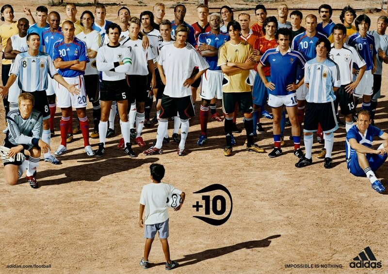 Adidas +10 football campaign