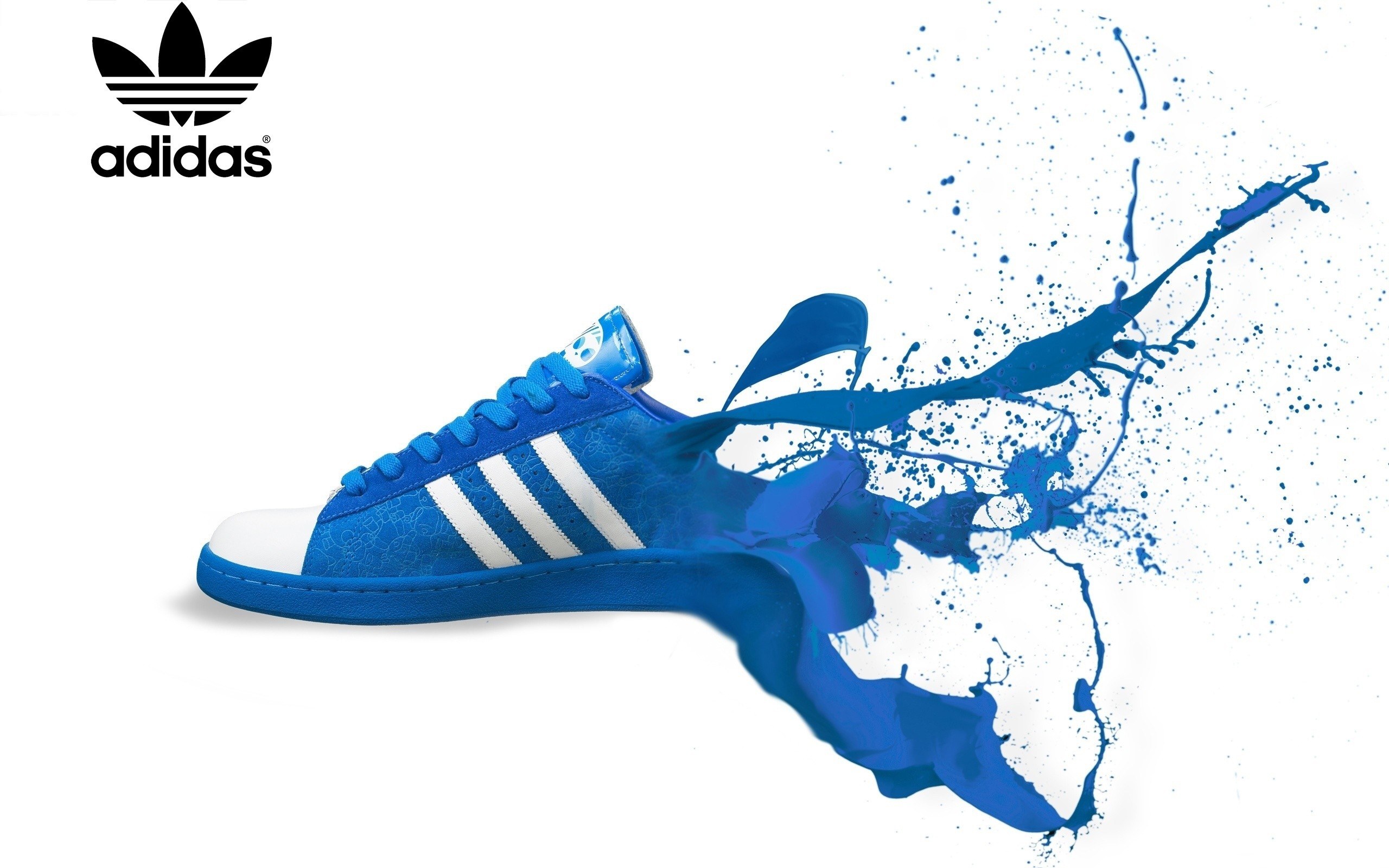 Adidas blue sneaker splash