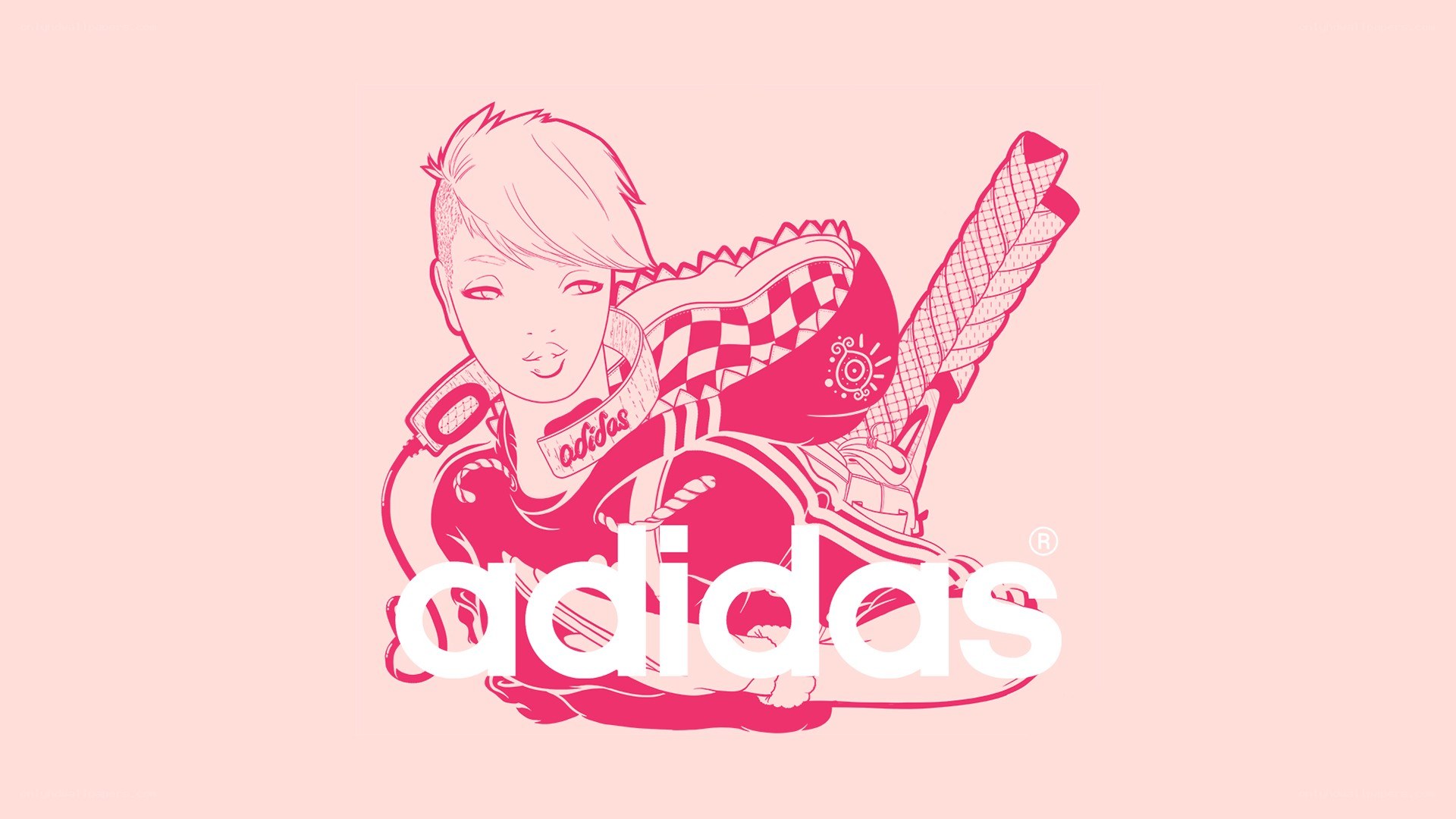 adidas brand illustration