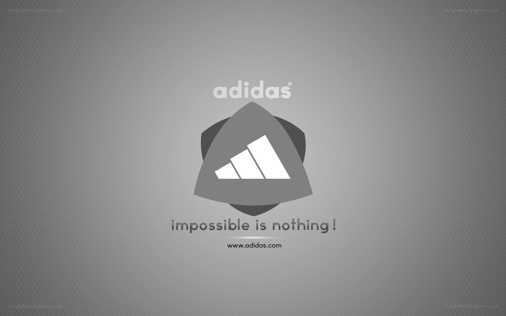 Adidas brand logo and slogan