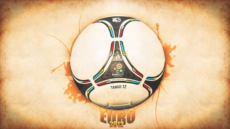 Adidas Euro 2012 Ball — White, Dynamic