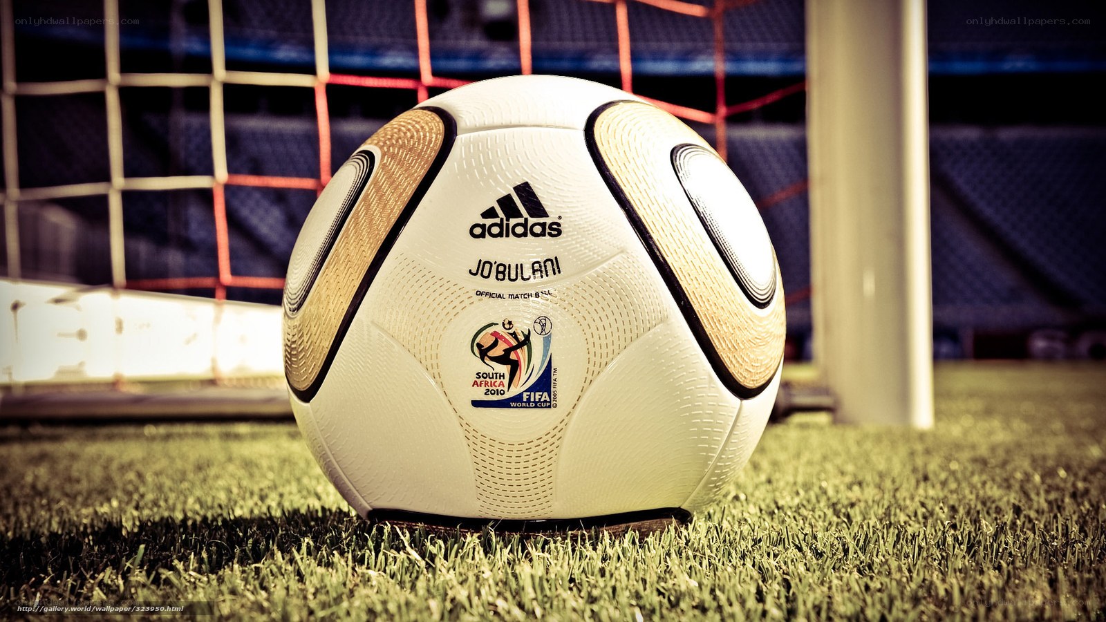 Adidas football on grass