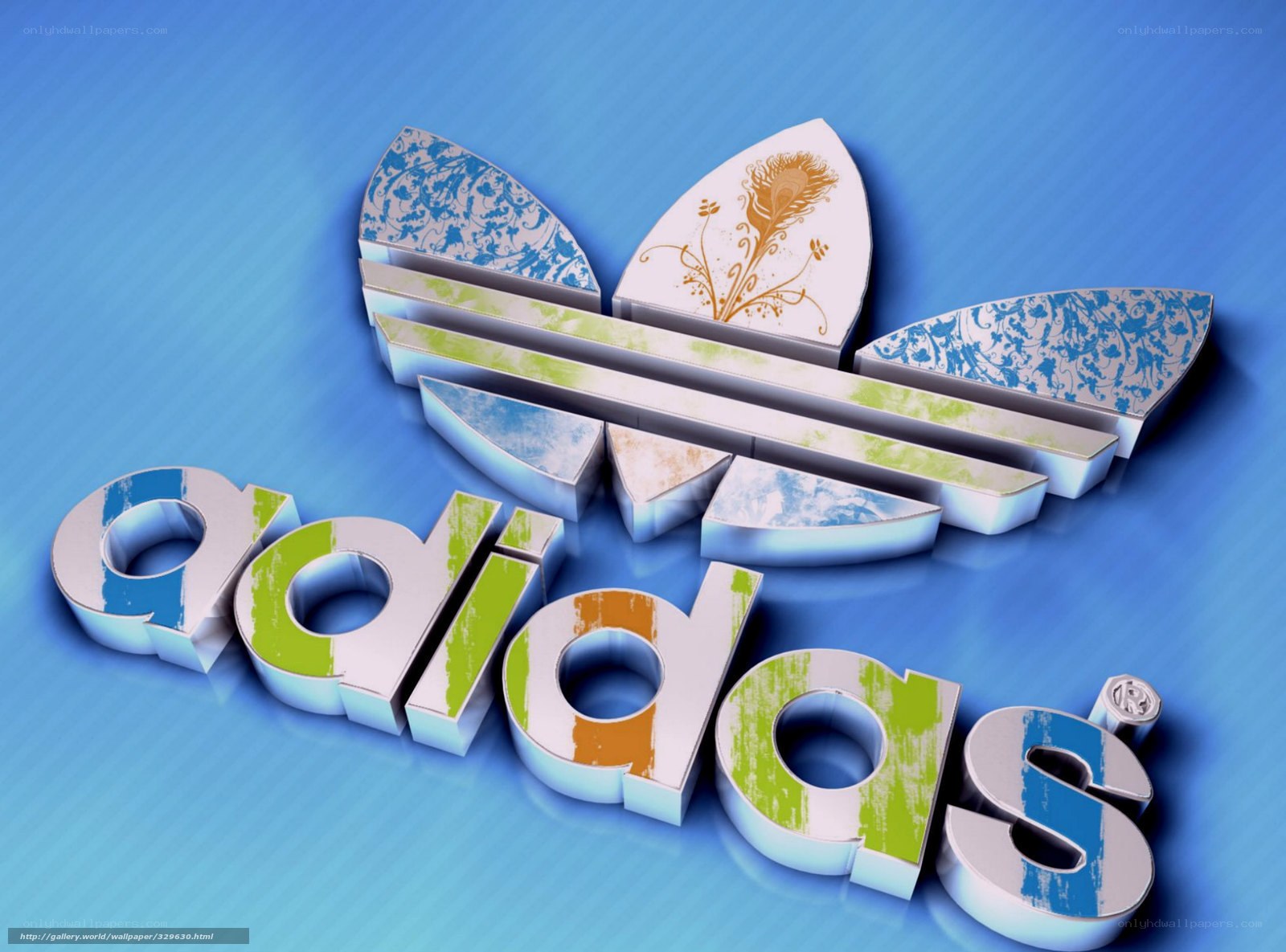 Adidas logo 3D design
