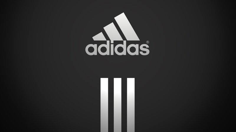Adidas Logo and Stripes — Black