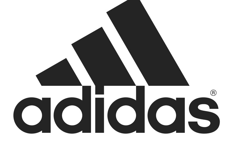 Adidas Logo — Black, Minimalist, Vector Art