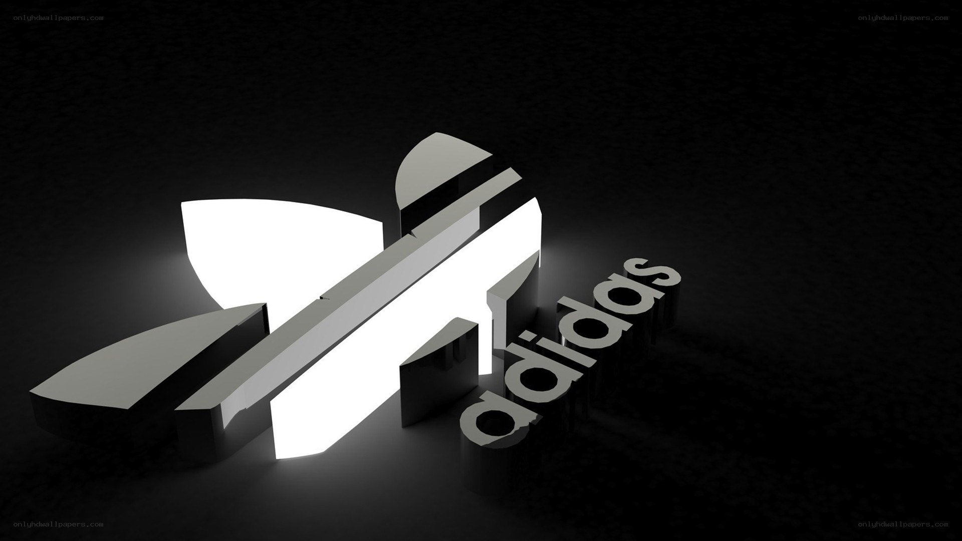 Adidas logo in 3D