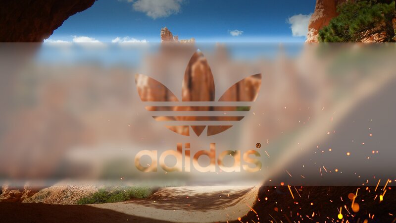 Adidas Logo in Canyon