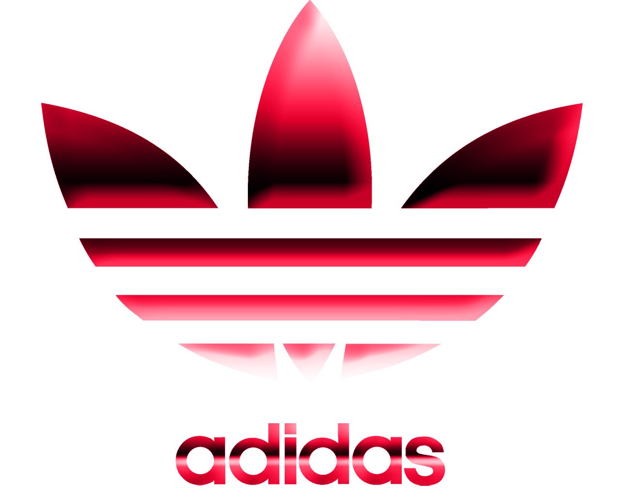 Adidas logo in red