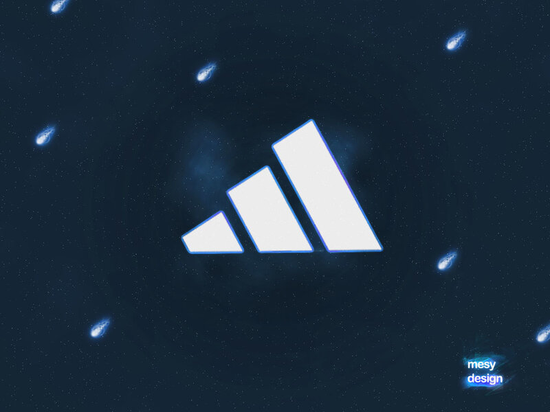 Adidas Logo in Space
