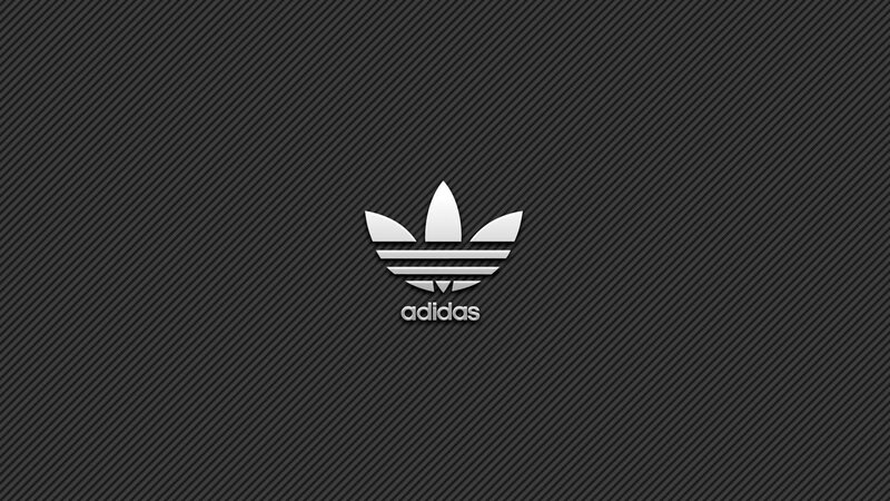 Adidas Logo on Background — Black