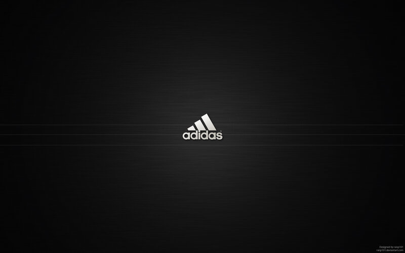 Adidas logo on black background