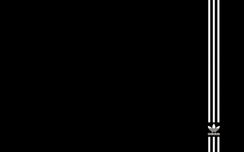 Adidas logo on black background