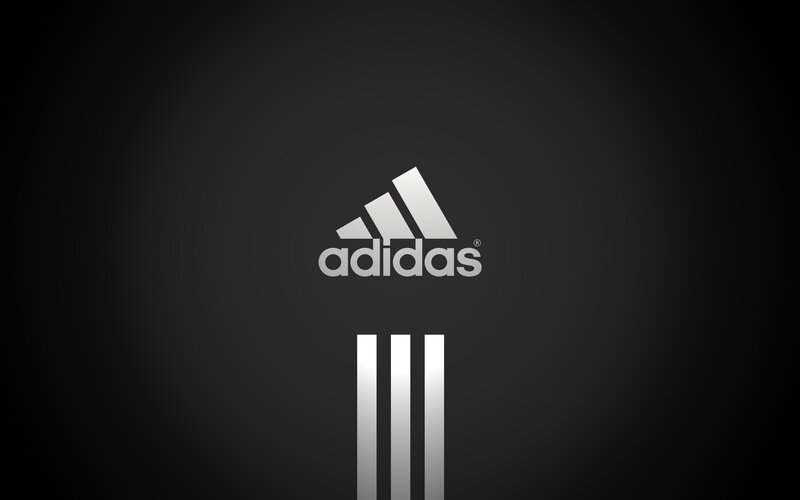 Adidas Logo on Black — Neutral