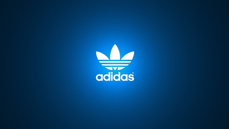 Adidas Logo on Blue — Vector Art