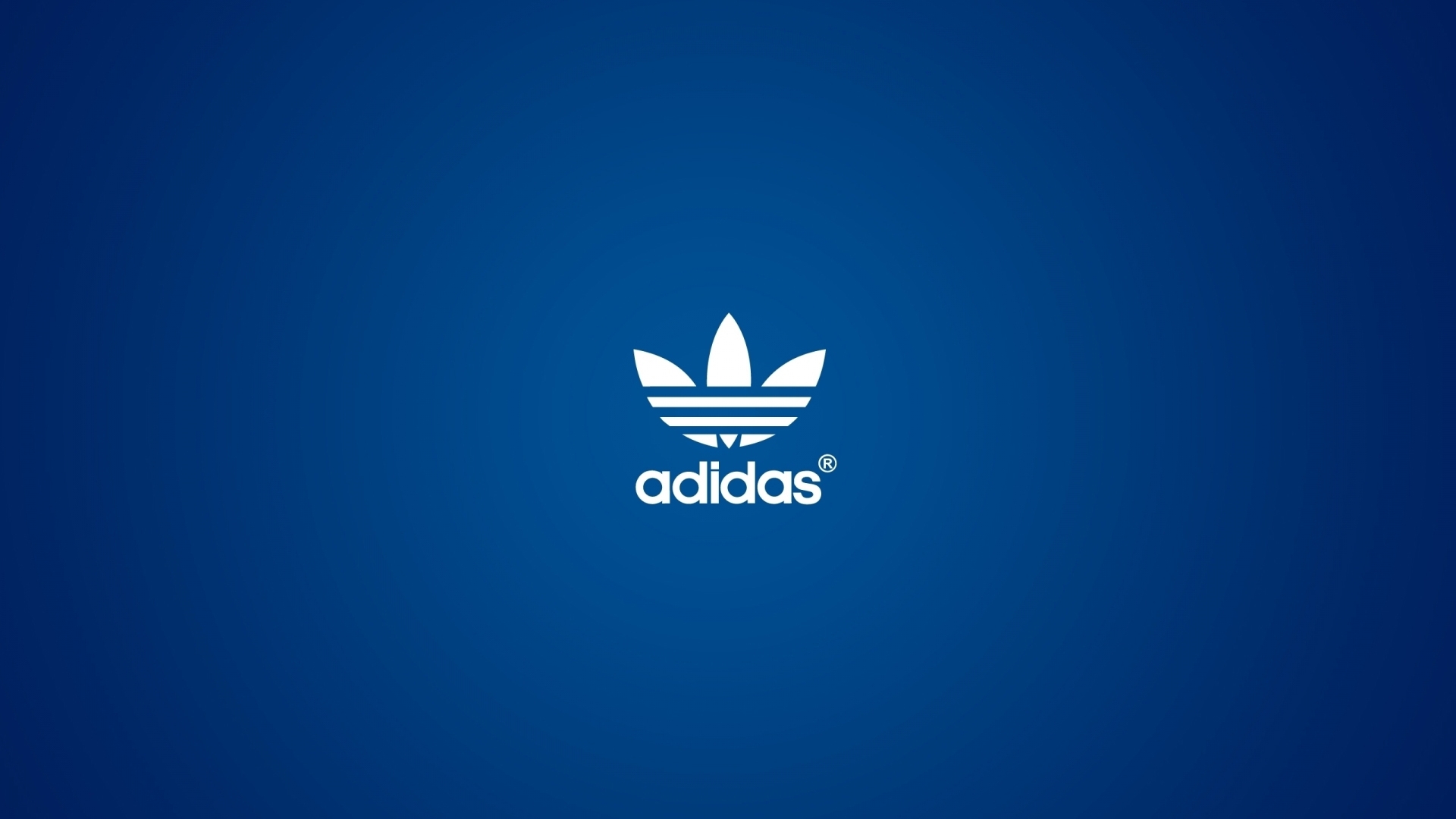Adidas logo on blue