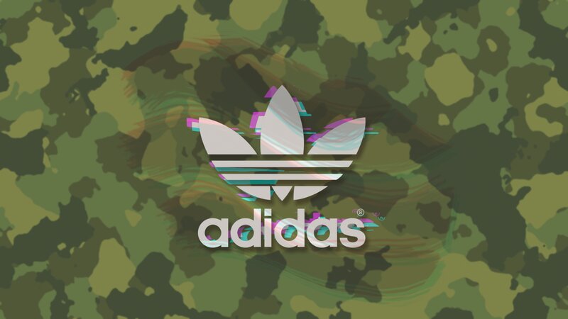 Adidas Logo on Camouflage