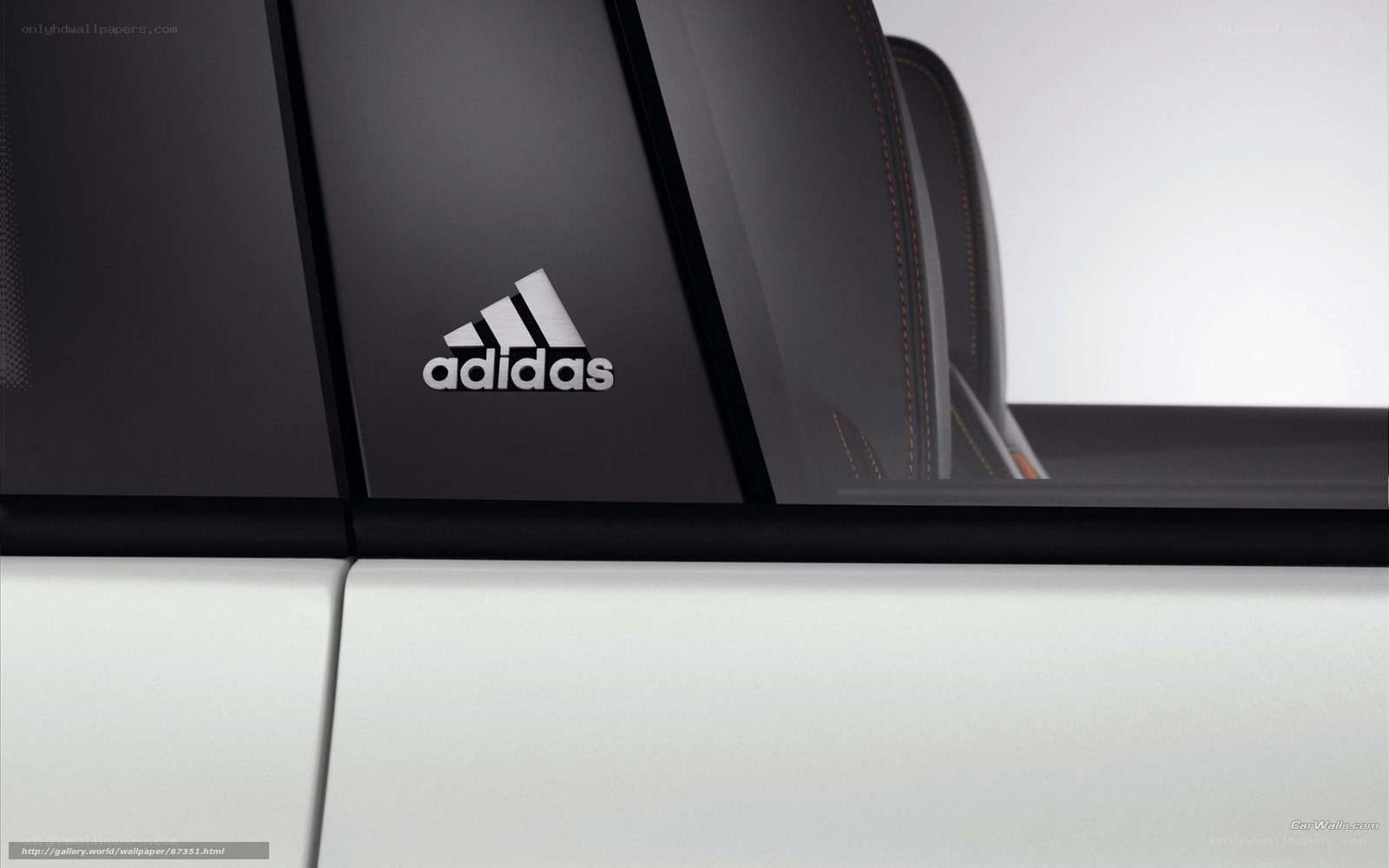 Adidas logo on car interior