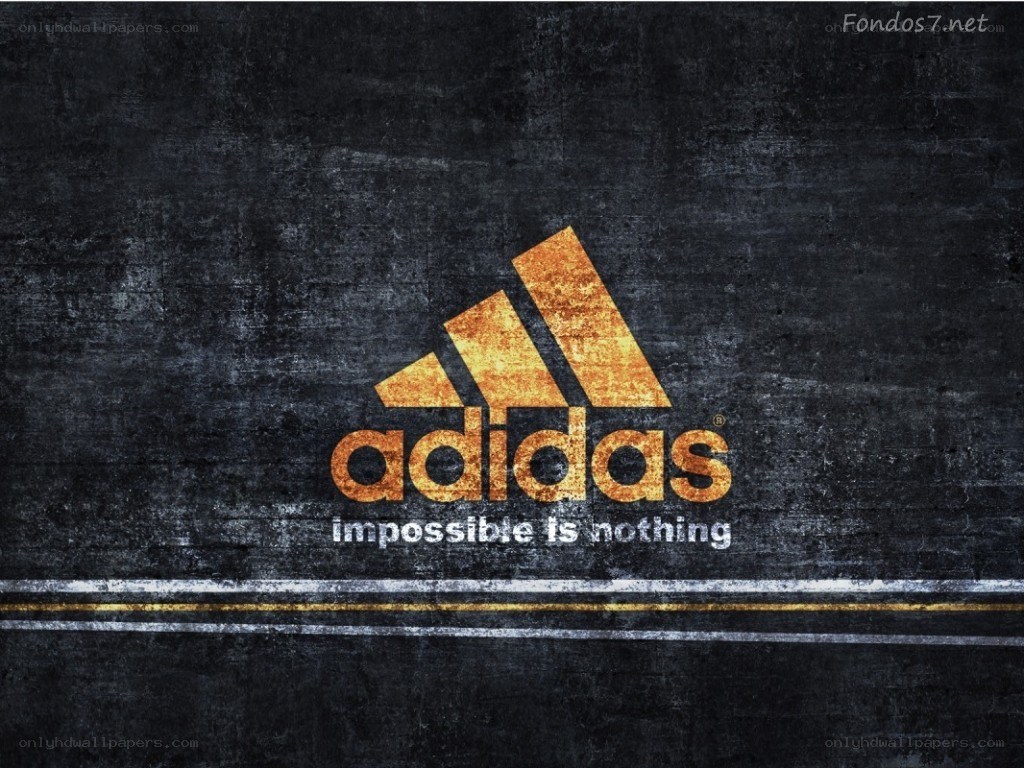 Adidas logo on dark background