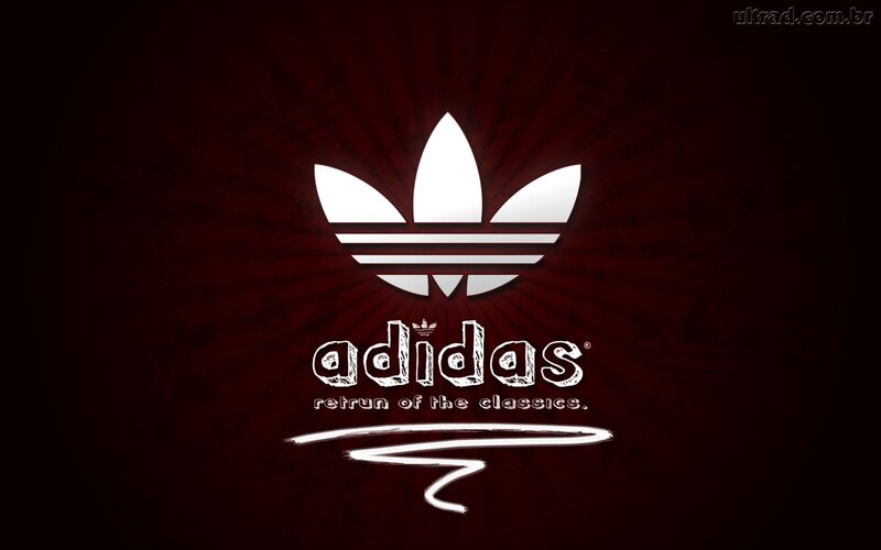 Adidas Logo on Dark Background — Black