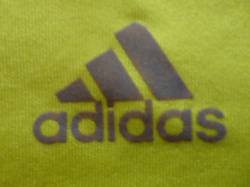 Adidas Logo on Fabric — Yellow