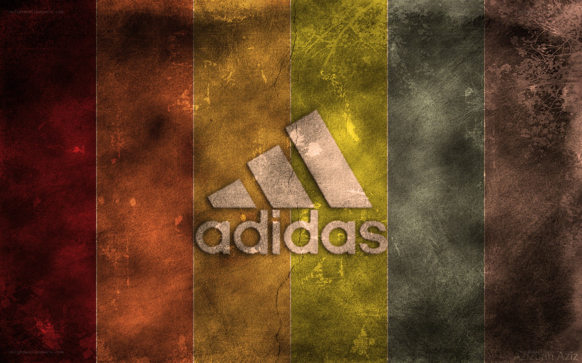 Adidas logo on textured background