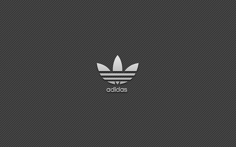 Adidas Logo on Textured Background — Gray, Neutral, Minimalist