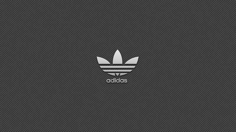 Adidas Logo on Textured Background — Gray