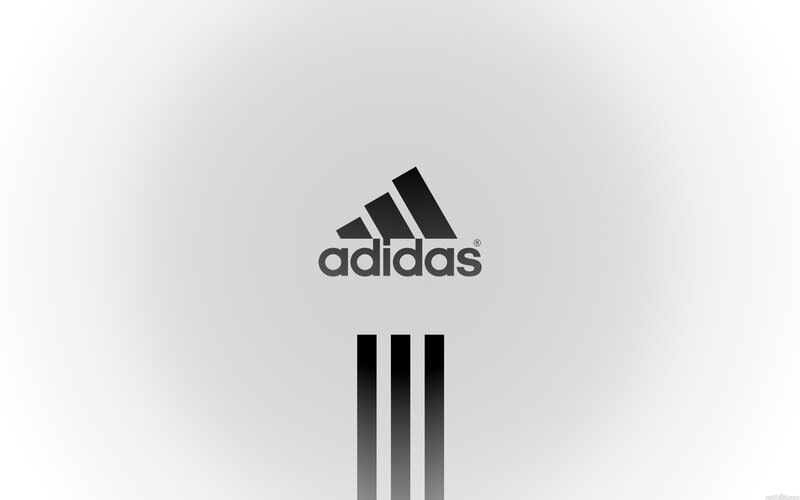 Adidas logo on white background