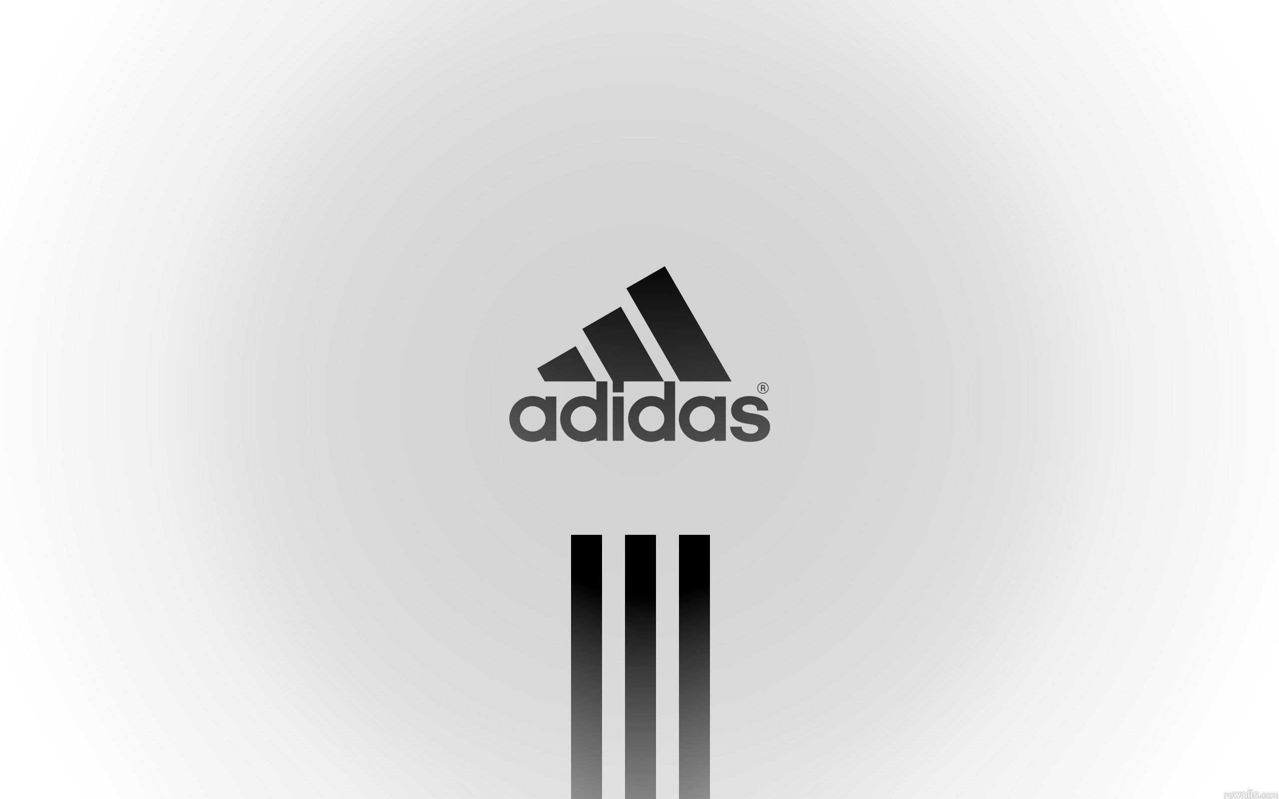 Adidas logo on white background