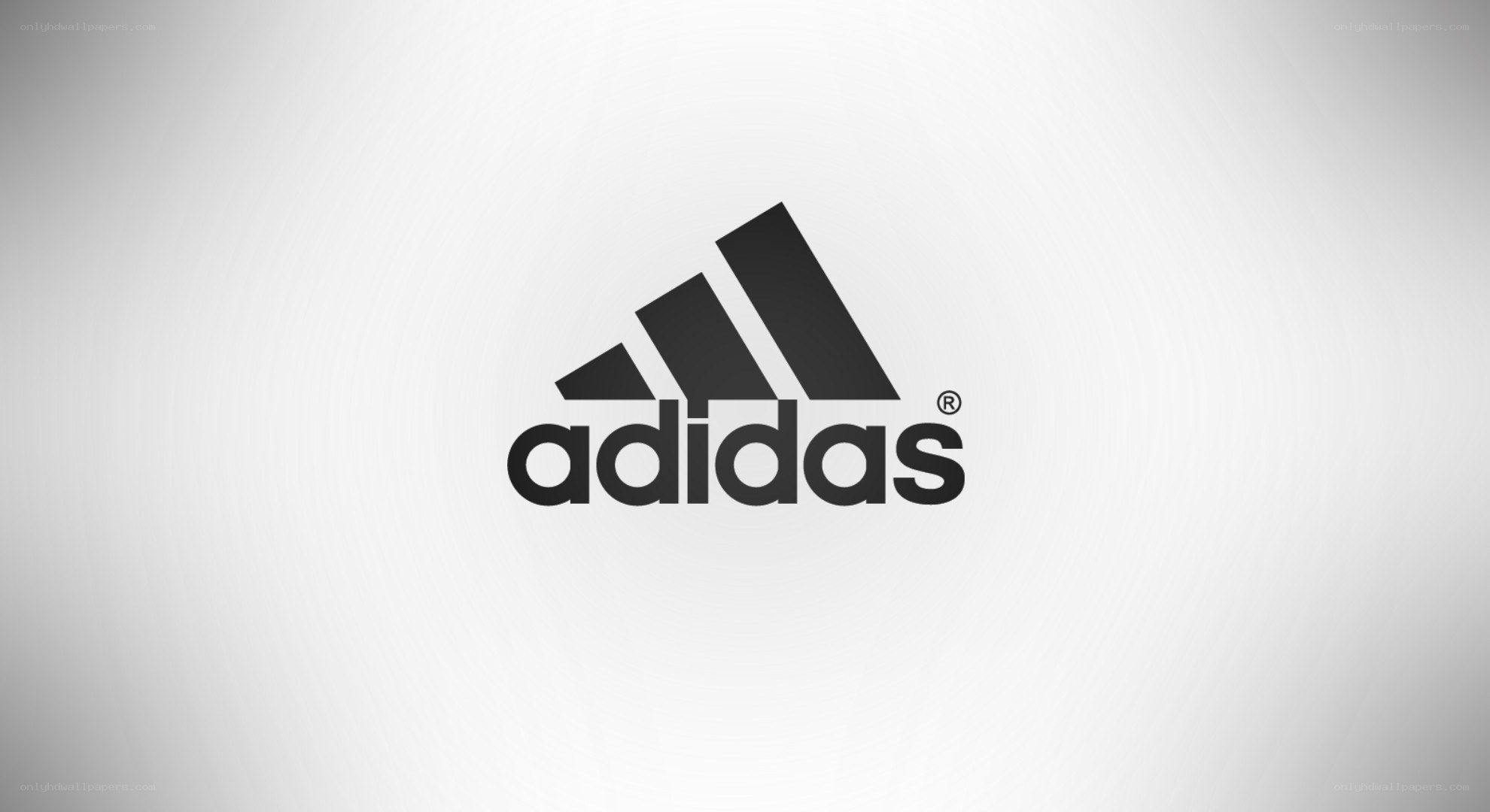 Adidas logo on white background