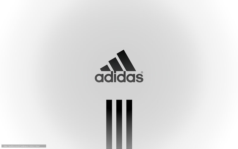 Adidas logo on white background