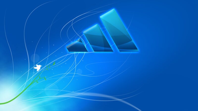 Adidas logo with abstract design