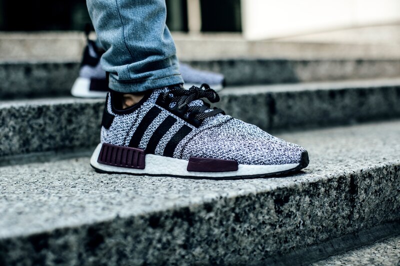 Adidas NMD sneaker on steps