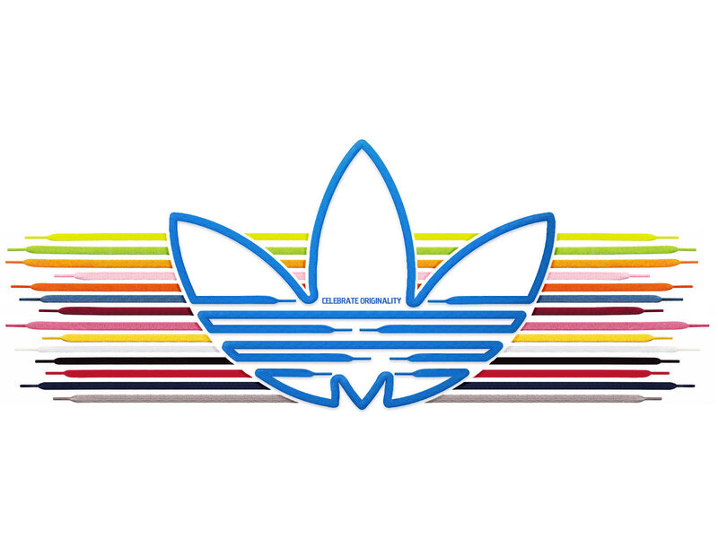 Adidas Originals logo with laces