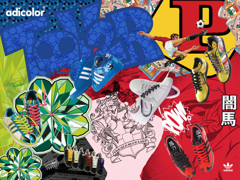Adidas Sneakers Collage