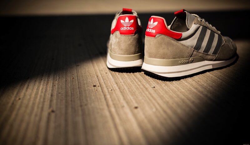 Adidas Sneakers on Wood