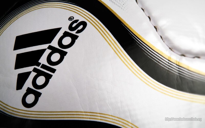 Adidas Soccer Ball — White, Neutral, Photograph, Logo, Stitching, Black