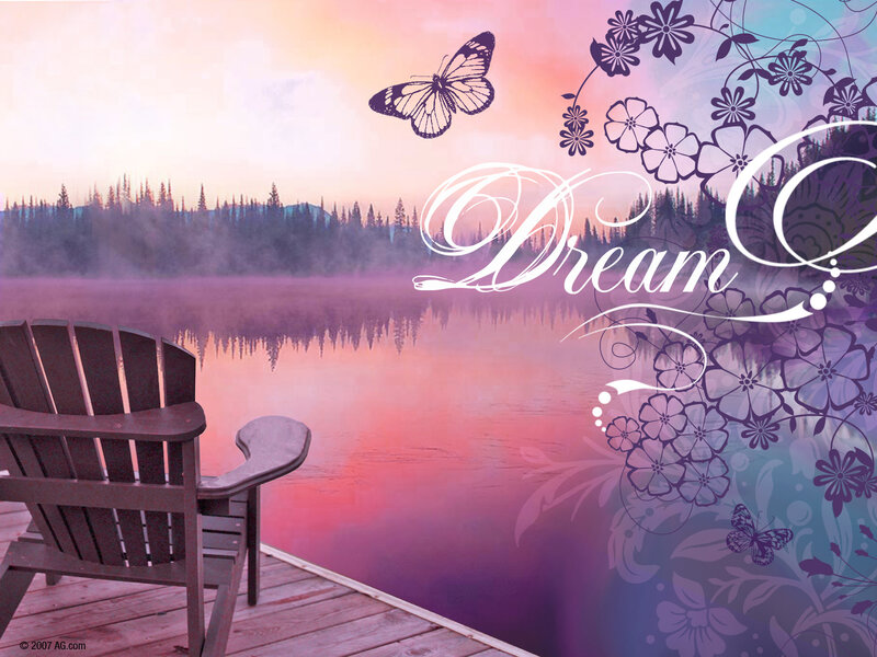 Adirondack Chair on Dock — Purple
