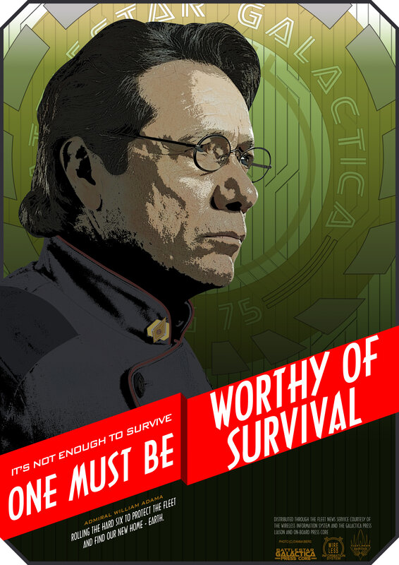 Admiral William Adama poster